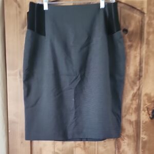 Worthington Blue and Black Pencil Skirt Knee-Length Work
